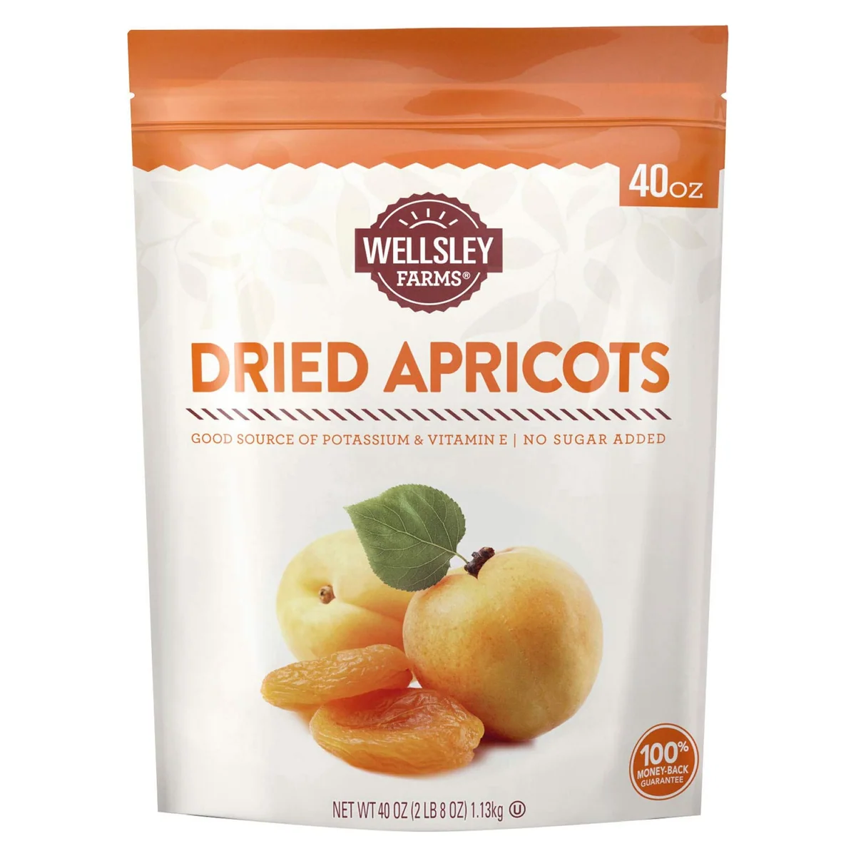 Wellsley Farms Dried Apricots, 40 oz bag