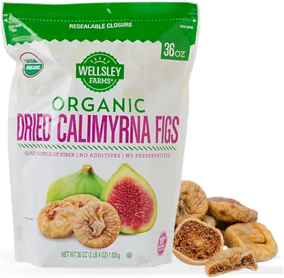 Wellsley Farms Organic Dried Calimyrna Figs, 36 oz bag