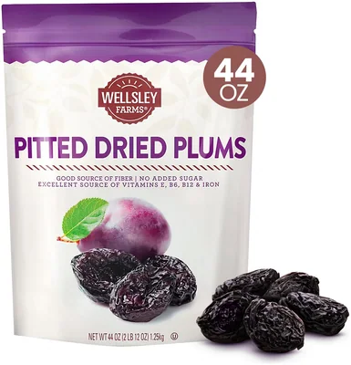 Wellsley Farms Pitted Dried Plums, 44 oz bag