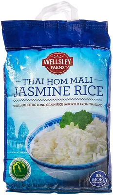 Wellsley Farms Thai Hom Mali Jasmine Rice, 25 lb bag