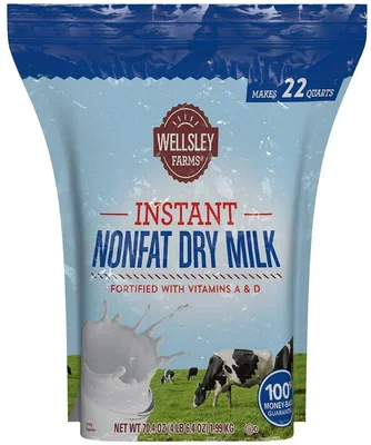 Wellsley Farms Instant Nonfat Dry Milk, 70.4 oz bag