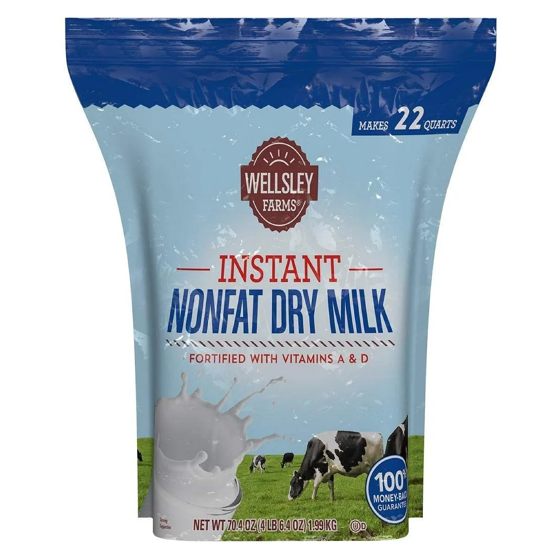 Wellsley Farms Instant Nonfat Dry Milk, 70.4 oz bag