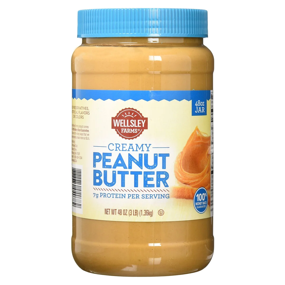 Wellsley Farms Creamy Peanut Butter, 48 oz jar