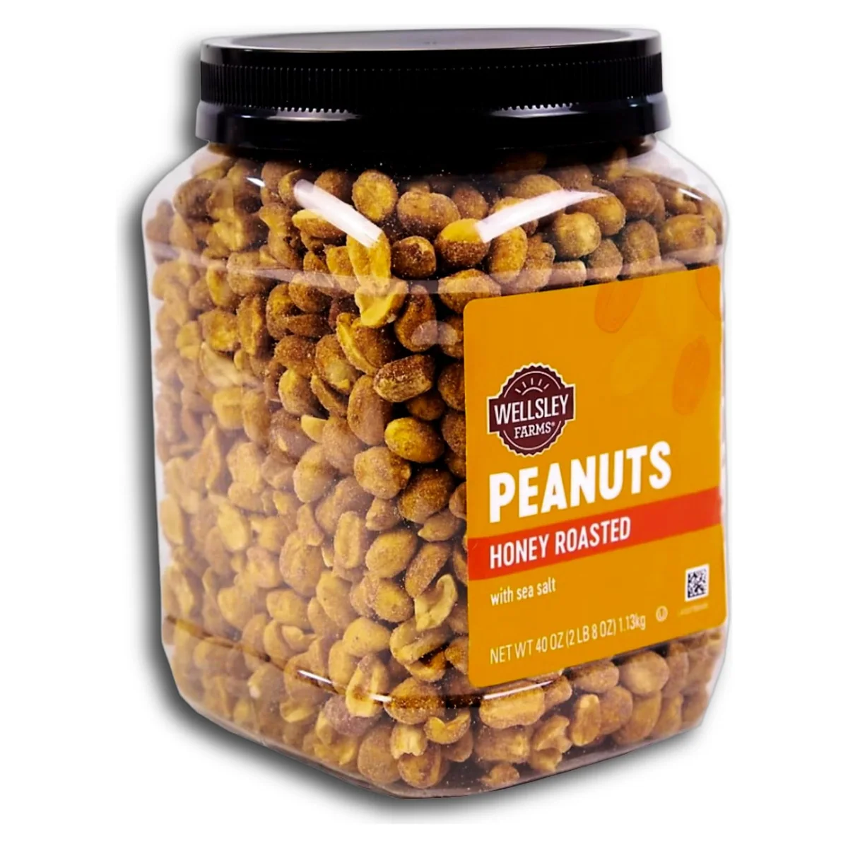 Wellsley Farms Honey Roasted Peanuts, 40 oz jar