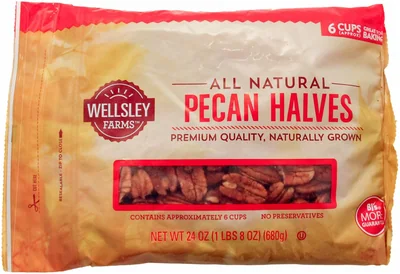 Wellsley Farms Pecan Halves, 24 oz bag