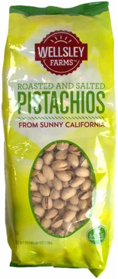 Wellsley Farms Roasted & Salted Pistachios, 40 oz bag