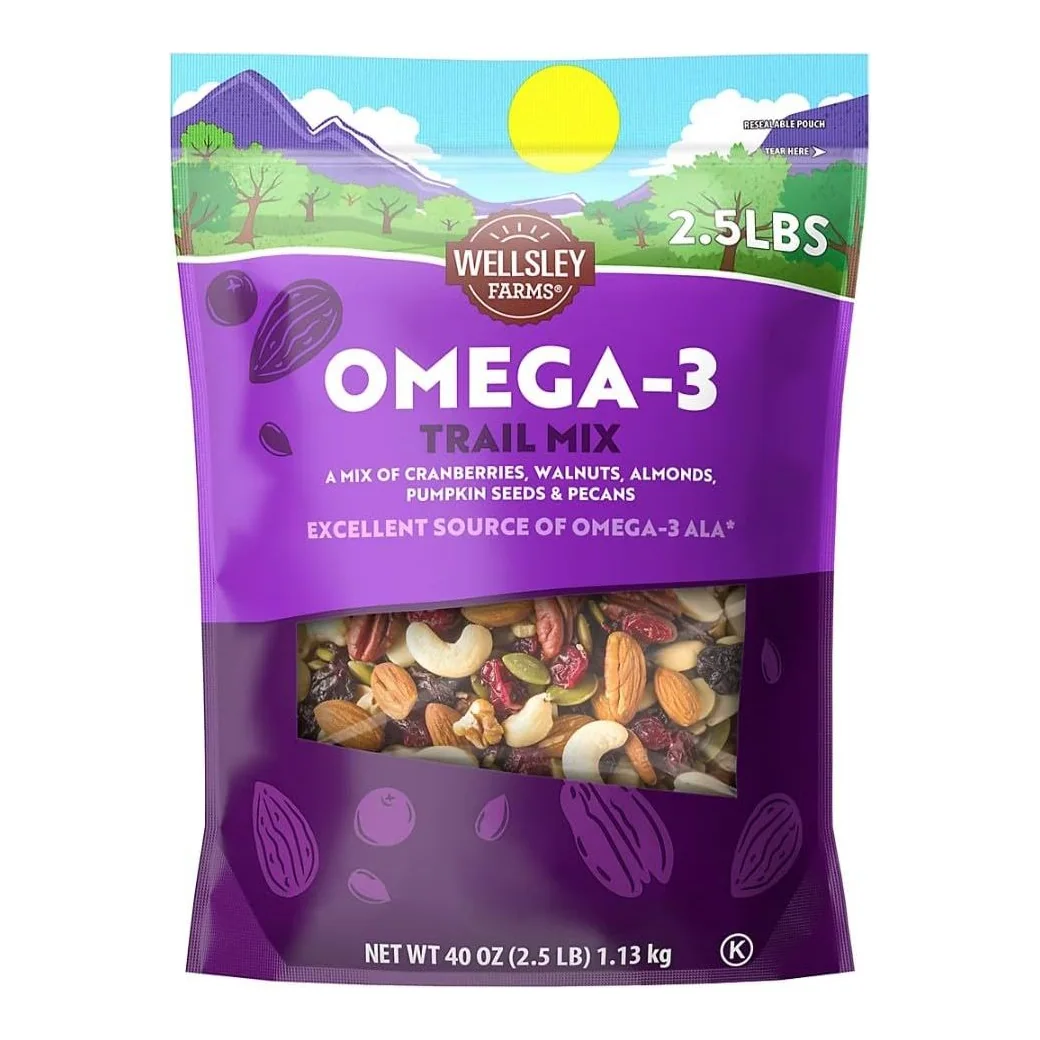 Wellsley Farms Omega-3 Trail Mix, 40 oz bag